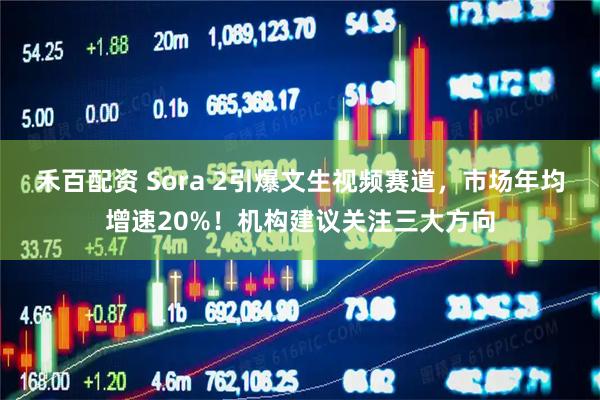 禾百配资 Sora 2引爆文生视频赛道，市场年均增速20%！机构建议关注三大方向