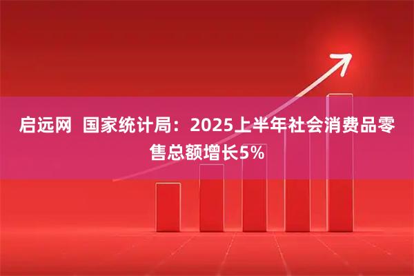 启远网  国家统计局：2025上半年社会消费品零售总额增长5%